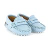 Baby Penny Mocassin in Smooth Leather, Sky Blue - Slip Ons - 4