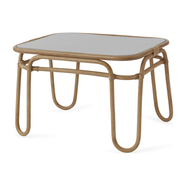 Rattan Rainbow Mini Table, Natural
