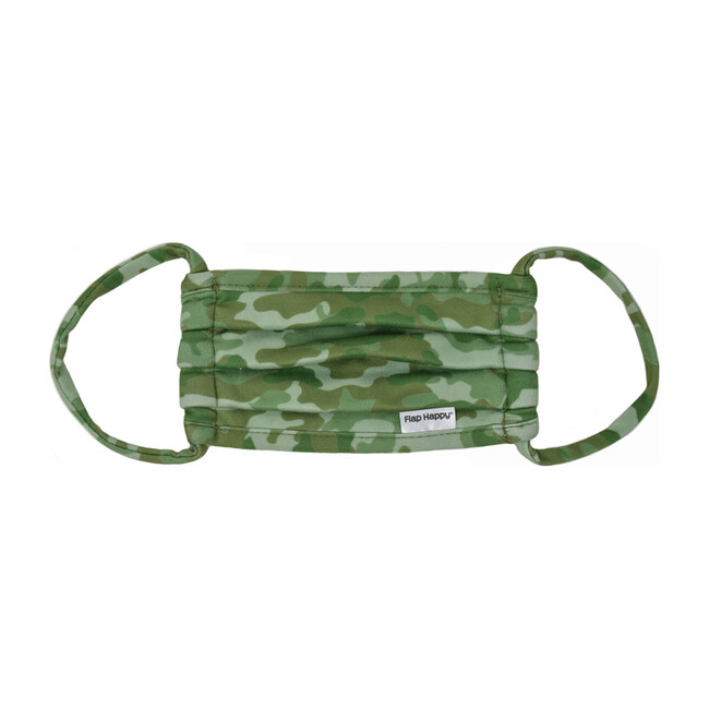 Kids Face Mask 3 Pack, Green Camo