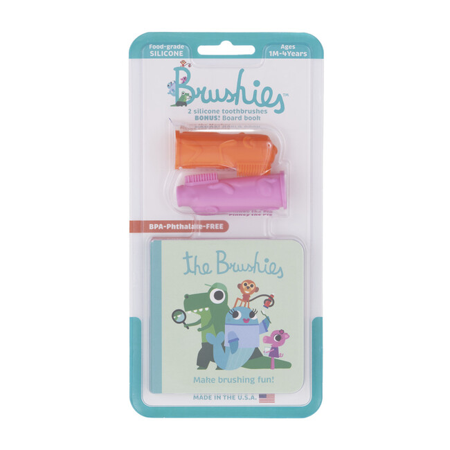 Momo & Pinkey Two Pack with Mini Book - Dental Hygiene - 1
