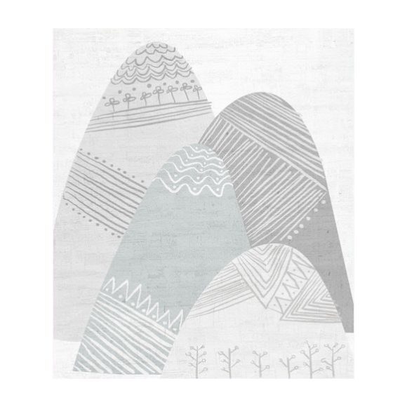 Scandinavian Winter Hills - Art - 1