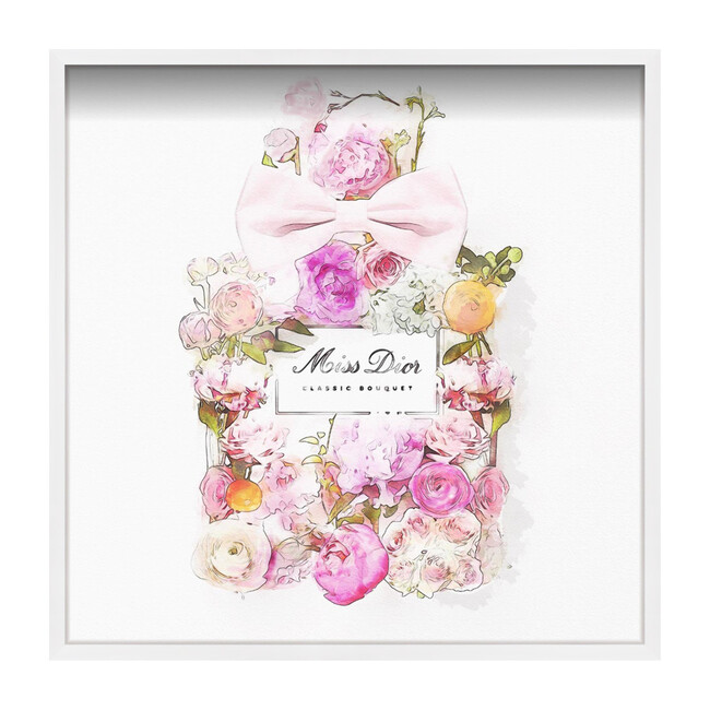 Parfum Bouquet Print, Framed