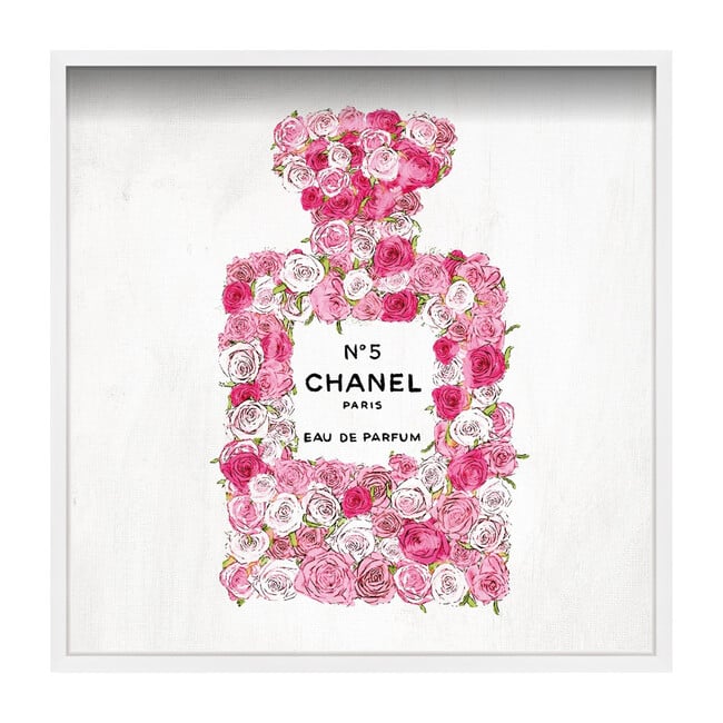 No. 5 Rose Print, Framed
