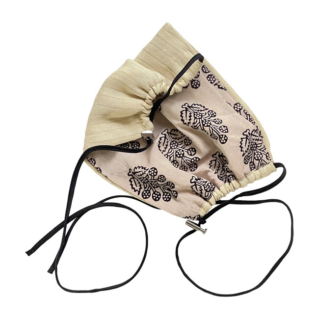 Womens Linen Face Mask, Natural - Face Masks - 2