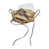 Womens Cotton Face Mask, Yellow Paisley Liberty - Face Masks - 2