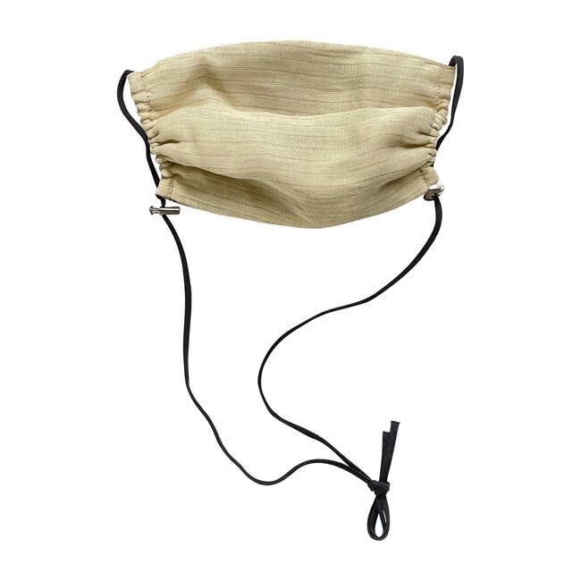 Womens Linen Face Mask, Natural - Face Masks - 3