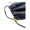Kids Cotton Face Mask, Blue Check - Face Masks - 2