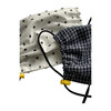 Kids Cotton Face Mask 2 Pack, Blue Check and Black Dot - Face Masks - 3