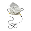 Kids Cotton Face Mask, Black Swiss Dot - Face Masks - 3