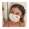 Kids Cotton Face Mask, Black Swiss Dot - Face Masks - 4