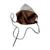 Womens Silk Face Mask, Bronze - Face Masks - 3