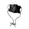 Womens Silk Face Mask, Black - Face Masks - 4