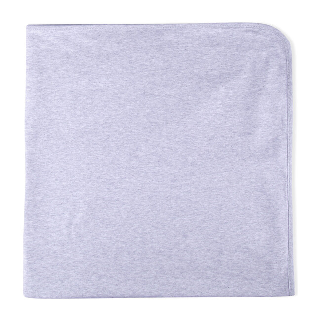 Lacy Organic Cotton Blanket, Light Grey