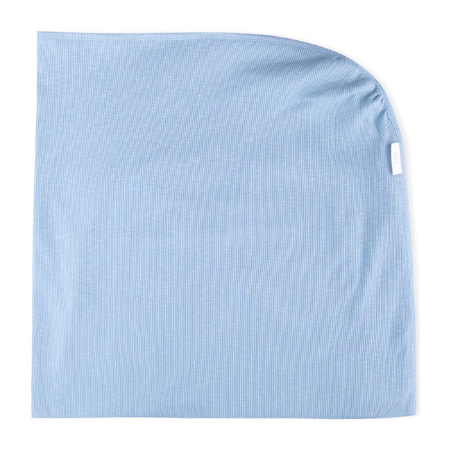 Lora Organic Cotton Blanket, Blue