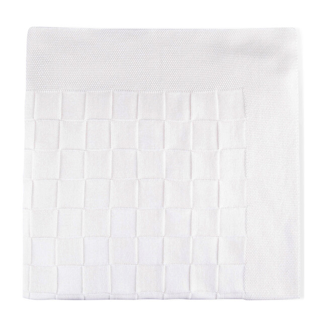 Joy Tricot Blanket, White