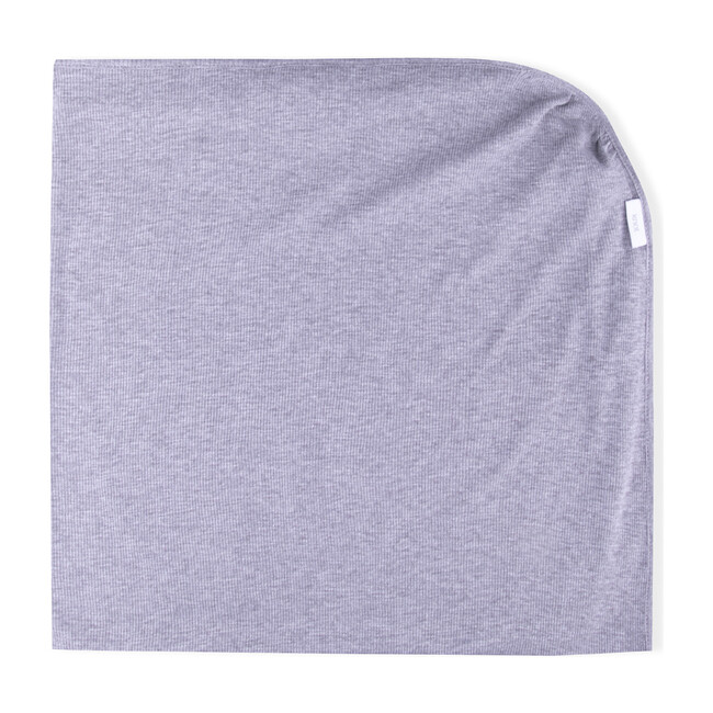 Lora Organic Cotton Blanket, Dark Grey