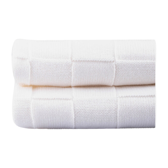 Joy Tricot Blanket, White
