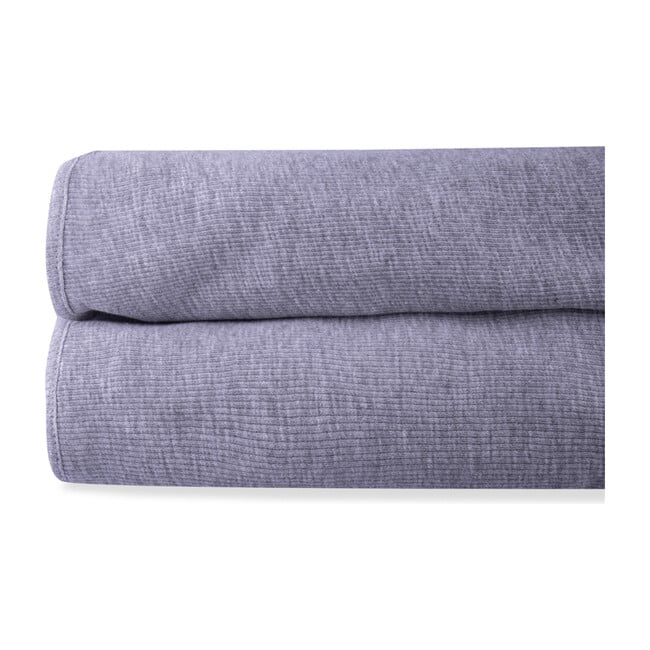Lora Organic Cotton Blanket, Dark Grey