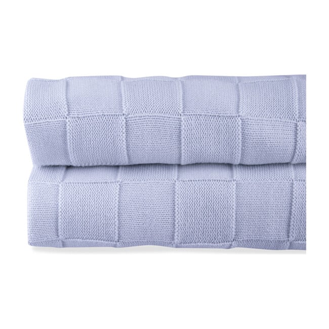 Joy Tricot Blanket, Blue