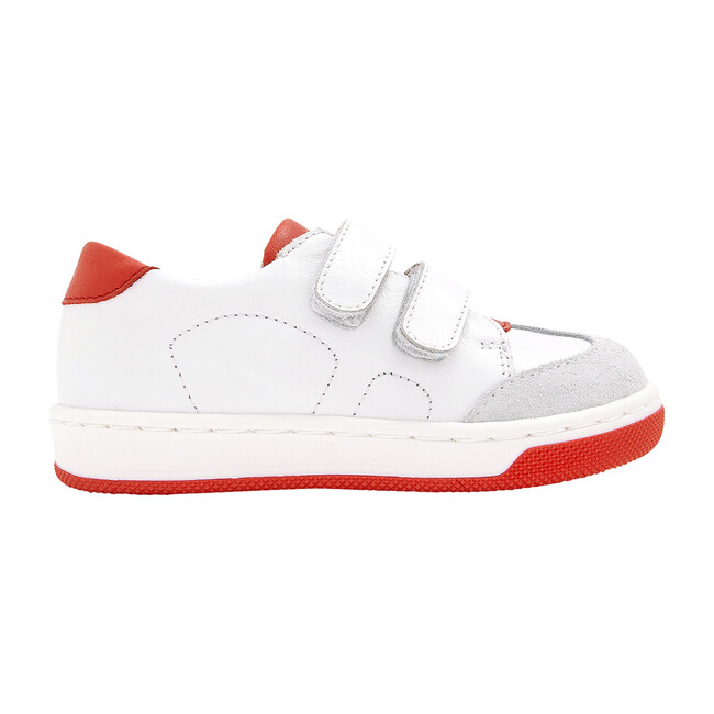 Baby Sneakers, White & Red