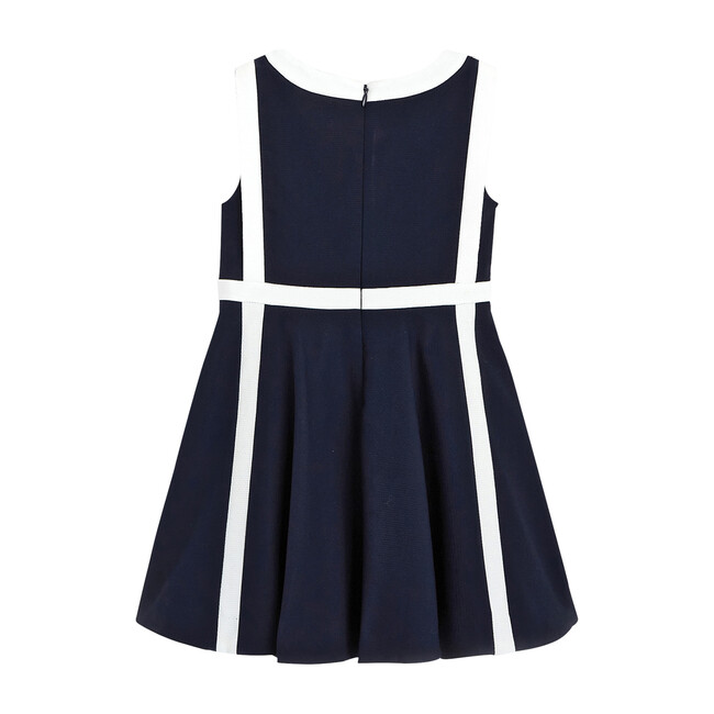 Formal Dress, Navy & White - Dresses - 5