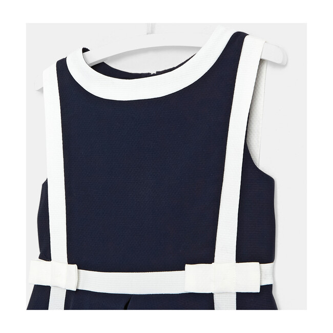 Formal Dress, Navy & White - Dresses - 6