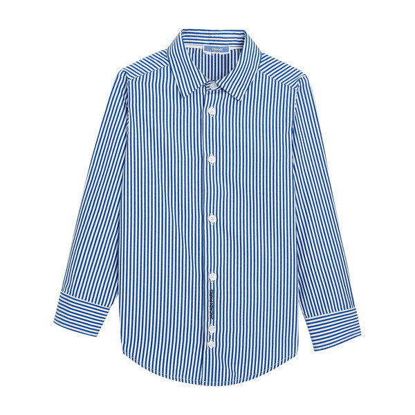 Striped Button-Down Shirt, White & Blue - Jacadi Tops | Maisonette