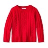 Fishers Cable Cashmere Sweater, Tomato - Sweaters - 1 - thumbnail