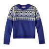 Josh Bright Blue Fairisle, Bright Blue - Sweaters - 1 - thumbnail