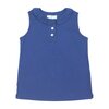 Zoe Sleeveless Polo Shirt, Navy - Shirts - 1 - thumbnail