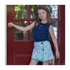 Zoe Sleeveless Polo Shirt, Navy - Shirts - 2