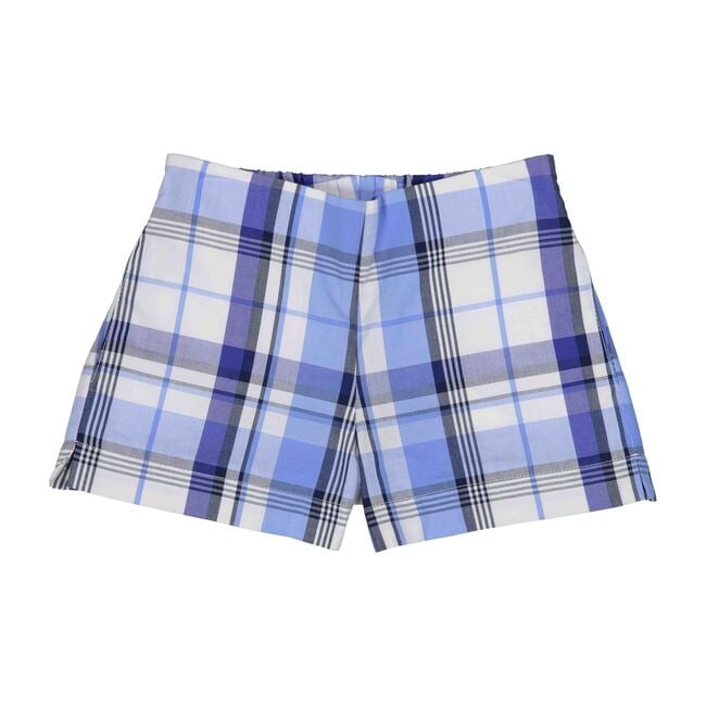 Harper Short, Blue Plaid - Shorts - 1