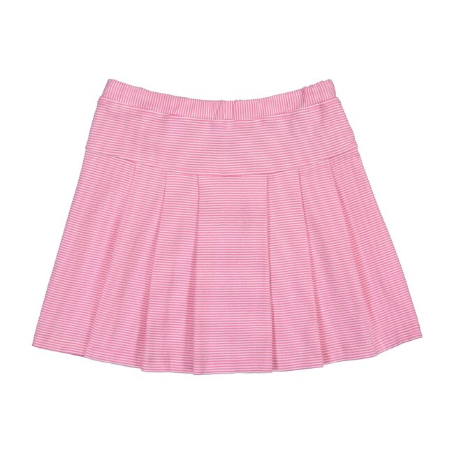 Joy Striped Skirt, Pink/White - Skirts - 1