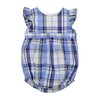 Beatrice Bubble, Blue Plaid - Onesies - 1 - thumbnail