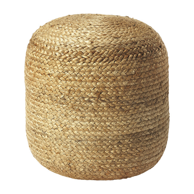 Jute Floor Pouf, Natural