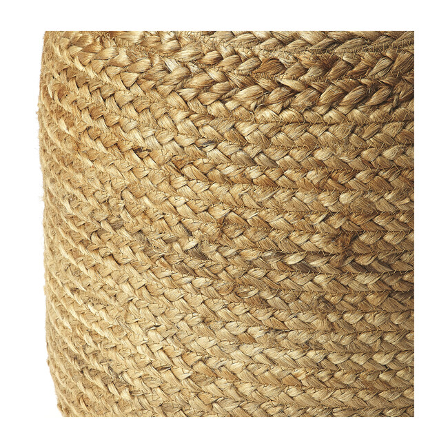 Jute Floor Pouf, Natural