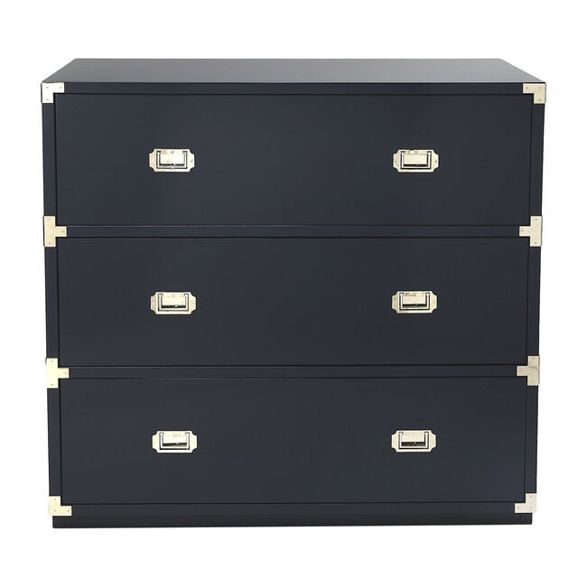 Anew 3Drawer Campaign Dresser, Blue Butler Dressers & Changing