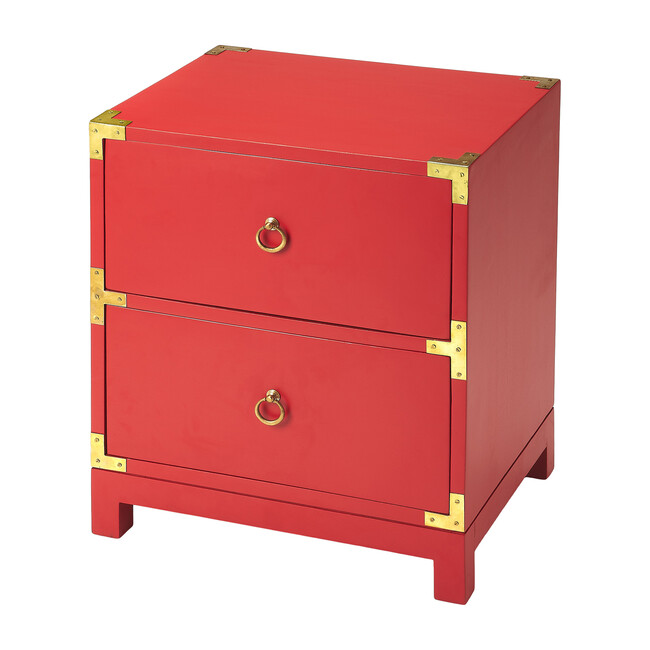 Ardennes Campaign Side Table, Red