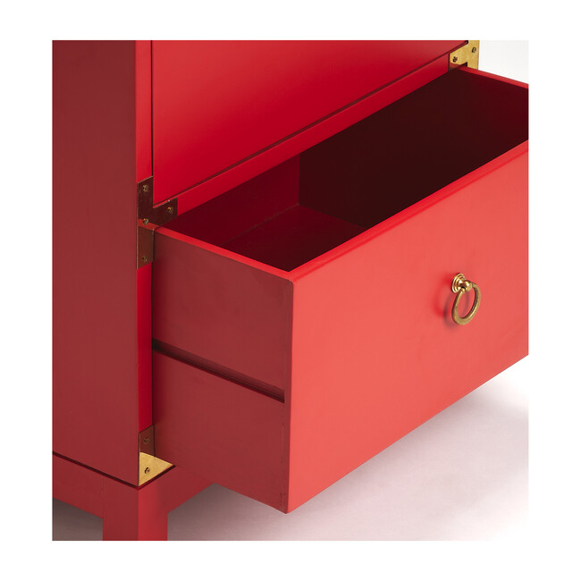 Ardennes Campaign Side Table, Red