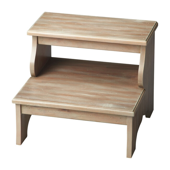 Melrose Wooden Step Stool, Driftwood