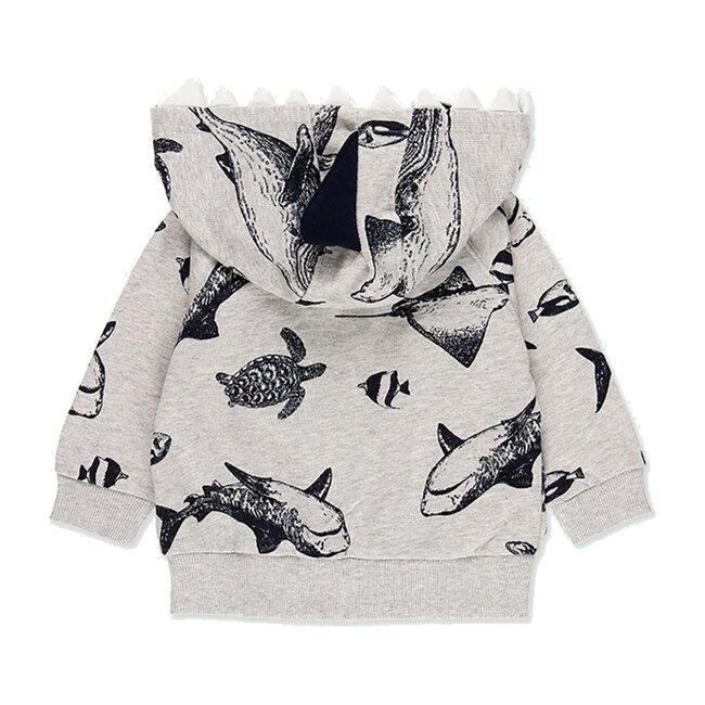Shark Fleece Jacket, Gray