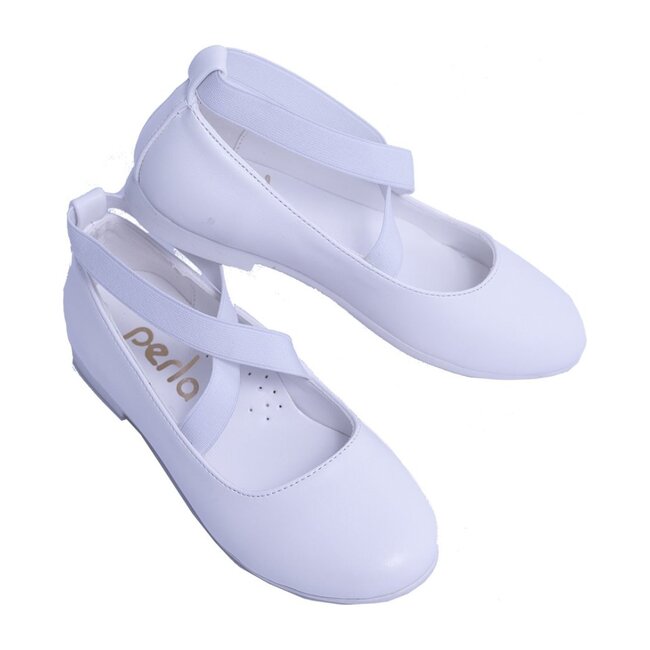 Satin Ballerina Flats, Snow White