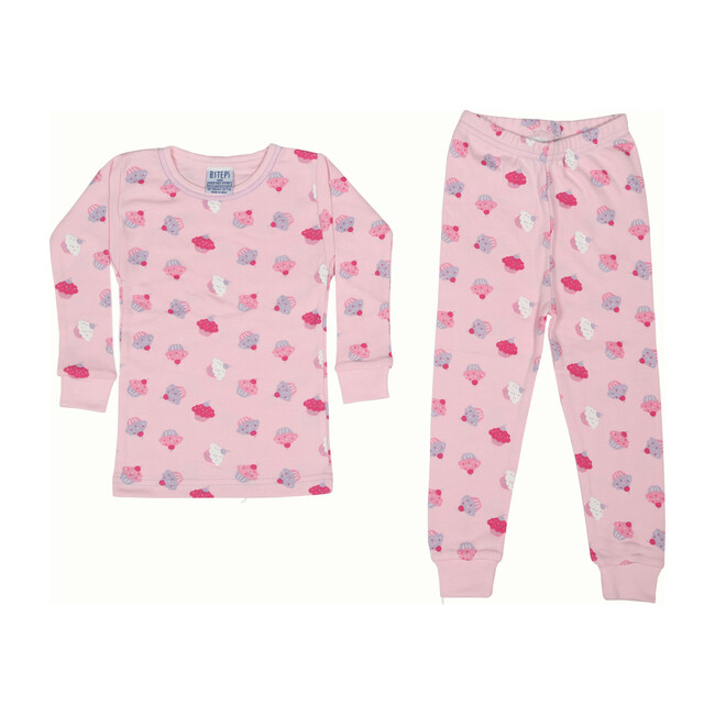 Cupcake Print Pajamas, Pink - Baby Steps Sleepwear | Maisonette