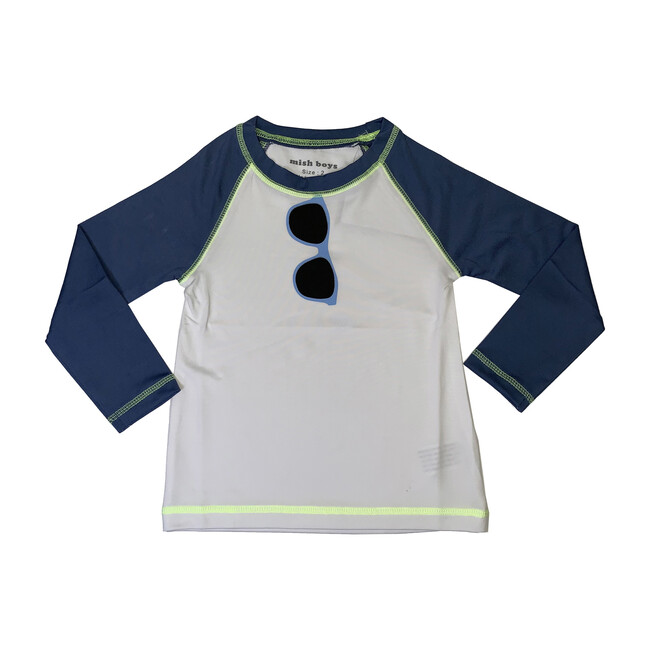 Sunglasses Baby Rashguard, White - Rash Guards - 1