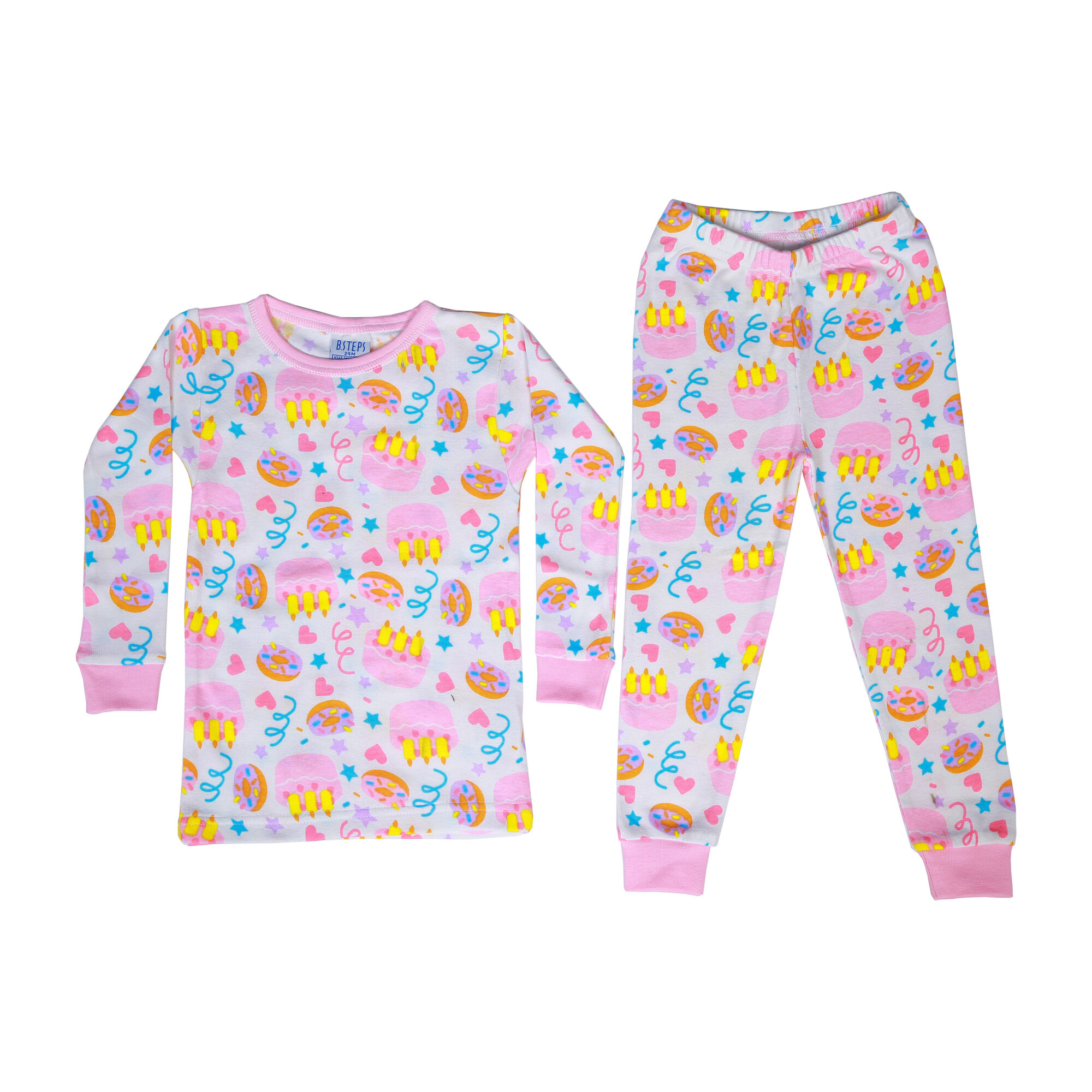 Birthday Pajamas, White - Baby Steps Sleepwear