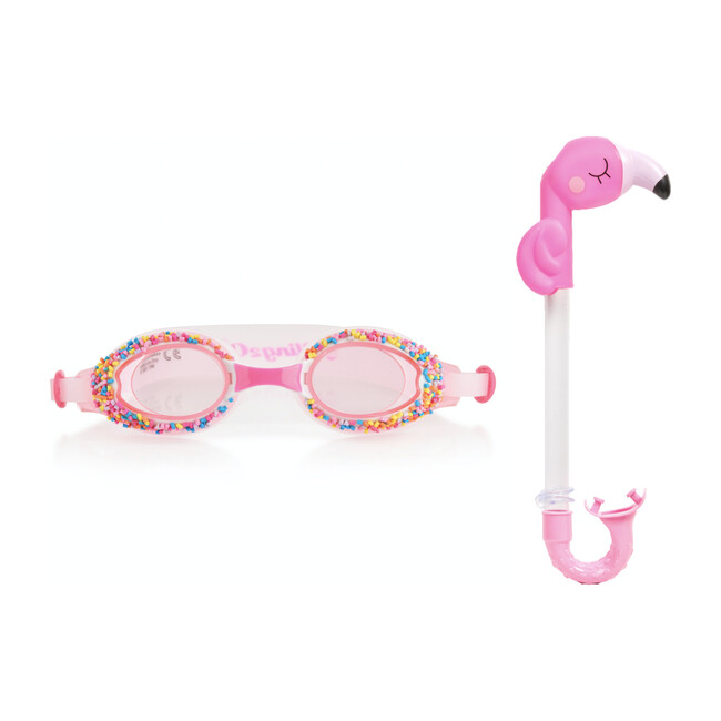 Angel Cake Goggle and Flamingo Snorkel Duo