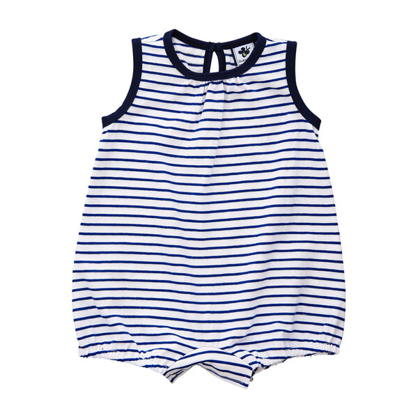 Bailey Infant Knit Romper, Navy White Stripe - Busy Bees Rompers ...