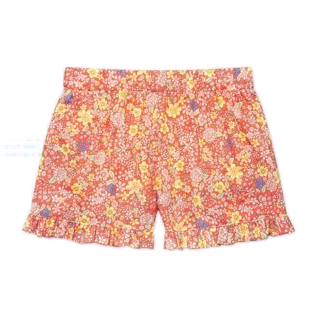 Lee Lee Ruffle Shorts, Summer Florals
