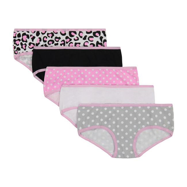 Girls Five Pack Hipsters, Packf