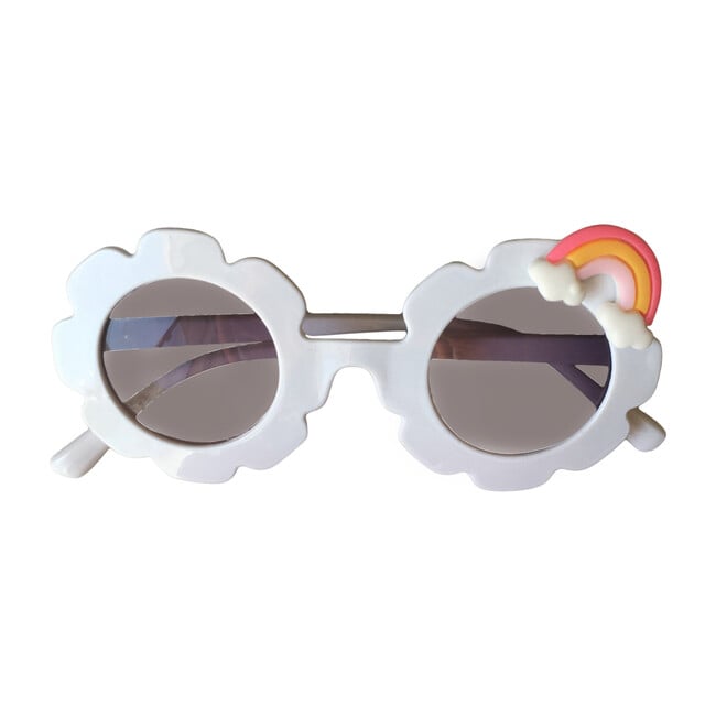 Rainbow Monogrammable Sunglasses, White